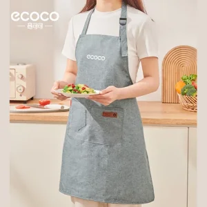پیش بند آشپزخانه اکوکو ECOCO مدل E25104 ضد آب و ضد چربی با جیب