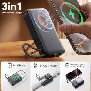 پاور بانک 10000 وایرلس جویروم Joyroom مدل JR-PBM02 توان 22.5 وات