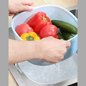 سبد آبکش و کاسه کوکو ecoco مدل E2026 دو تیکه دسته دار