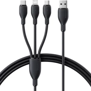 کابل چند سر 3.5 آمپر بیسوس Baseus مدل CB000161 طول 80 سانتی‌متر