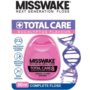 نخ دندان میسویک MISSWAKE مدل TOTAL CARE 8 با طول 50 متر