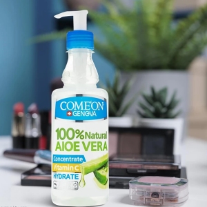 ژل آبرسان کامان Comeon مدل کنسانتره پمپی آلوئه ورا حجم 400 میل‌لیتر
