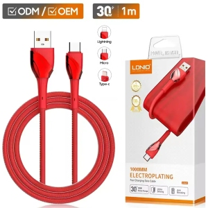 کابل شارژ یو اس بی به تایپ سی الدنیو مدل LS661 طول 1 متر