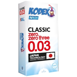کاندوم ناچ کدکس KODEX مدل CLASSIC ضخامت بسیار نازک 30 میکرون