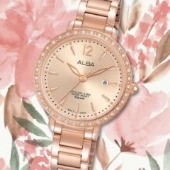ساعت مچی عقربه ای زنانه آلبا اصل ژاپن مدل AH7S02X1
