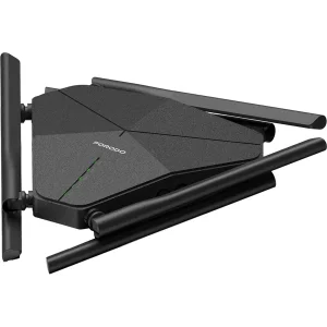 روتر وای فای قابل حمل پورودو Porodo مدل PDLFST207BK با 6 آنتن خارجی