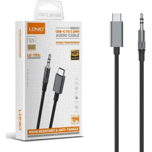 کابل انتقال صدا AUX به Type-C الدنیو LDNIO مدل LS-Y81C یک متری