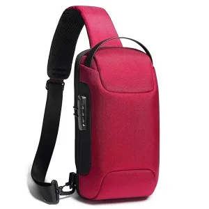 کیف کراس بادی مردانه بنج اصل BANGE BG-22085 رمز دار با پورت USB ایراد ظاهری