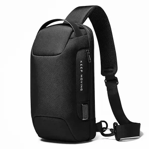 کیف کراس بادی مردانه بنج اصل BANGE BG-22085 رمز دار با پورت USB ایراد ظاهری