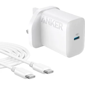 شارژر دیواری 20 وات انکر Anker مدل B2347k21 با کابل تایپ سی