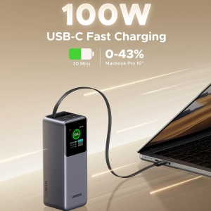 پاور بانک 20000 یوگرین UGREEN مدل PB726 55987B توان 165 وات