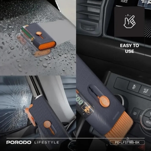 کیت ایمنی اضطراری چند کاره خودرو پورودو Porodo مدل PD-LFST169BK