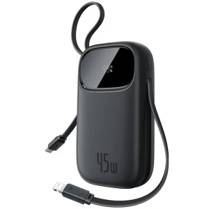 پاور بانک 20000 باسئوس Baseus مدل PPQD3-2045L توان 45 وات با کابل