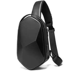 کیف کراس بادی مردانه و زنانه USB دار بنج اصل BANGE BG-7213 ظرفیت 7.9 اینچ (ایراد ظاهری)