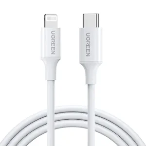 کابل تایپ سی به لایتنینگ یوگرین مدل US171-10493 توان 15 وات 1 متر