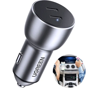 شارژر فندکی فست شارژ یوگرین Ugreen مدل CD213/70594 توان 60 وات