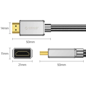 کابل HDMI 2.1 اوریکو ORICO مدل H8BY (3 متر)