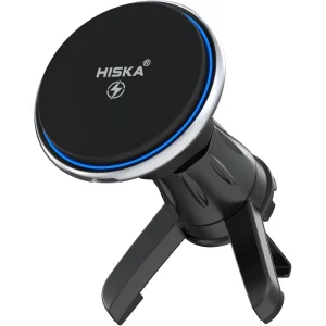 هولدر شارژر وایرلس خودرو هیسکا مدل HK-2354W‎ مگنتی دریچه کولری