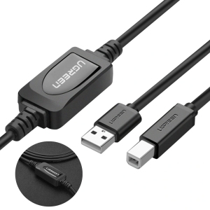 کابل پرینتر USB 3.0 یوگرین UGreen مدل US122 – 10374 طول 10 متر