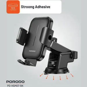 هولدر موبایل ماشین پورودو Porodo مدل PD-HSM07-BK داشبوردی