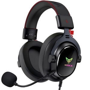 هدفون و هدست گیمینگ سیمی هیسکا مدل GHR-08‎ با نورپردازی RGB