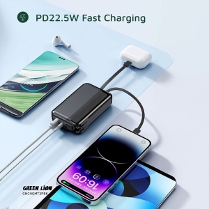 پاور بانک 10000 و شارژر دیواری گرین لاین مدل GL-PBX5 توان 22.5 وات