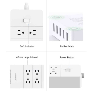 چند راهی برق اوریکو ORICO مدل HPC-4A5U با 4 سوکت و 5 پورت