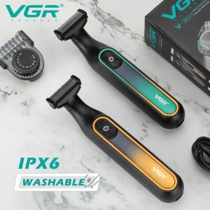 ریش تراش و ماشین اصلاح بدن وی جی آر VGR مدل V-360 ضد آب با نمایشگر