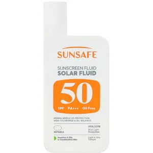 ضد آفتاب فلوئید سان سیف مدل SPF50 مناسب پوست چرب و مختلط 55 میلی‌لیتر