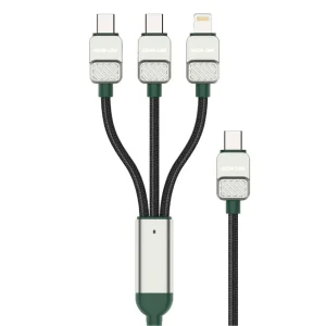 کابل چند سر گرین لاین مدل GN3N1ECCGNBK توان 60 وات 1.2 متر