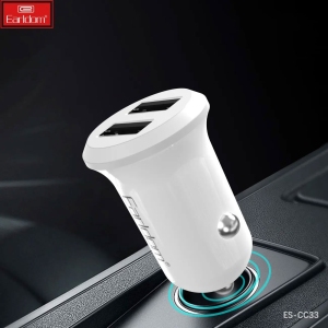 شارژر فندکی فست شارژ ارلدام Earldom مدل ES-CC33 دو پورت 2.4 آمپر
