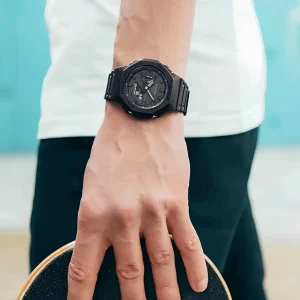 ساعت مچی مردانه کاسیو Casio مدل GA-2100-1A1DR صفحه مشکی