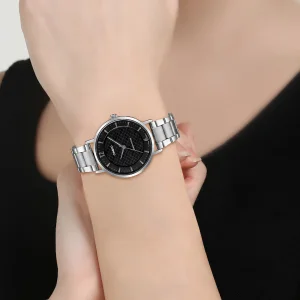 ساعت مچی زنانه کاسیو Casio مدل LTP-VT04D-1ADF صفحه مشکی