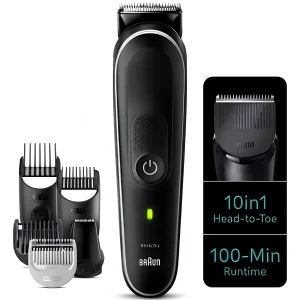 ریش تراش و ماشین اصلاح براون Braun مدل MGK5440 شارژدهی 100 دقیقه