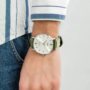 ساعت مچی مردانه کاسیو Casio مدل MTP-VT01L-3BUDF با بند چرمی