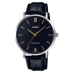 ساعت مچی مردانه کاسیو Casio مدل MTP-VT01L-1BUDF بند چرمی مشکی کلاسیک