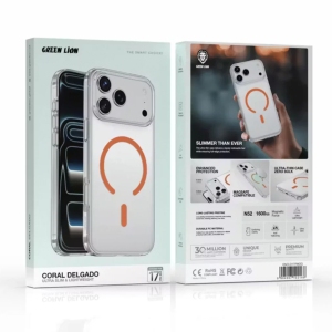 قاب MagSafe گرین لاین Green Lion مدل Coral Delgado آیفون 17 پرو مکس