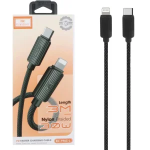 کابل تایپ سی به لایتنینگ ارلدام Earldom مدل EC-194C-L توان 30 وات 3 متر