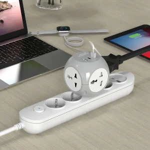 چند راهی برق و آداپتور گرین لاین مدل GNMLTPTRADWH توان 3500W