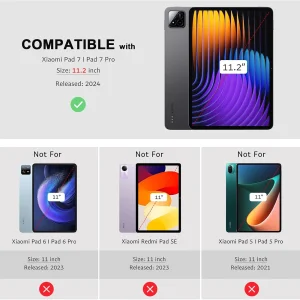 کیف کلاسوری pad 7 شیائومی 11.2 اینچ با جای قلم