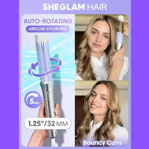 حالت دهنده مو شیگلم Sheglam سایز 25 میلی‌متر با چرخش خودکار