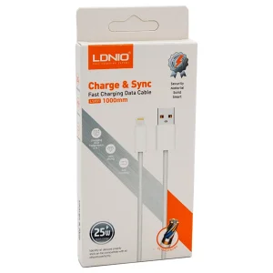 کابل آیفون لایتنینگ الدنیو Ldnio مدل LS901 توان 25 وات 1 متر