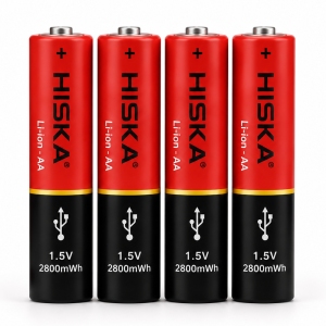 باتری شارژی قلمی هیسکا HISKA مدل H15-AA4 نوع Li-ion AA