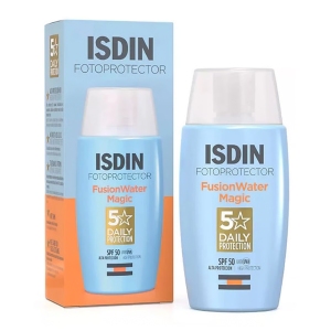 کرم ضد آفتاب بی رنگ ایزدین ISDIN مدل فیوژن واتر مجیک SPF50 حجم 50ml