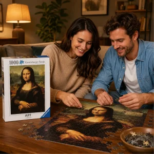 پازل 1000 تکه راونزبرگر Ravensburger مدل 12000058 طرح Da Vinci: Mona Lisa