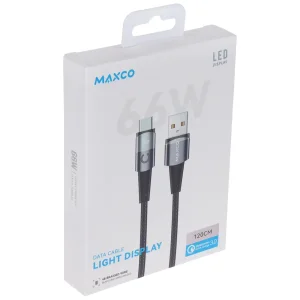 کابل تایپ سی مکس کو MAXCO مدل MS07C  توان 66 وات 1.2 متر