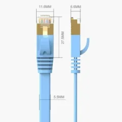 ابعاد سوکت کابل شبکه اوریکو مدل PUG-C7B-20-BL Cat7