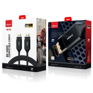 کابل HDMI هیسکا HISKA مدل HD-02 طول 2 متر با پشتیبانی 8K