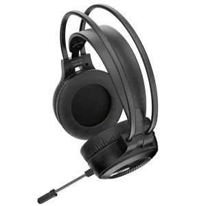 هدفون و هدست گیمینگ سیمی هیسکا HISKA مدل GHR-09 با نور RGB