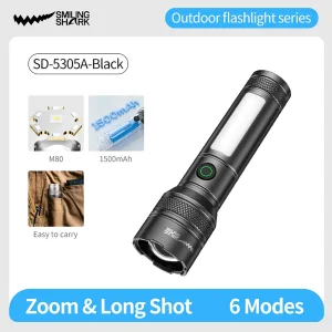 چراغ قوه شارژی اسمایلینگ شارک Smiling Shark مدل SD-5305A